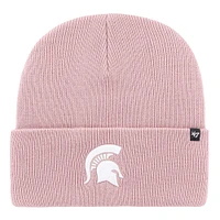 Bonnet tricoté à revers Haymaker rose Michigan State Spartans '47 pour femme