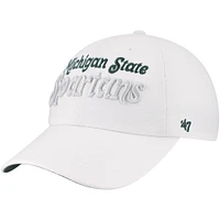 Casquette ajustable blanche Michigan State Spartans Pensacola Clean Up '47 pour femme