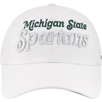 Women's '47 White Michigan State Spartans Pensacola Clean Up Adjustable Hat