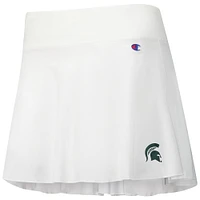 Women's Champion White Michigan State Spartans Tailgate Soft Touch Skort