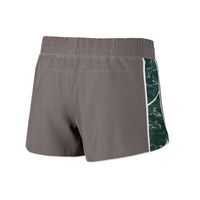 Women's Colosseum Gray/Green Michigan State Spartans Pamela Lined Shorts