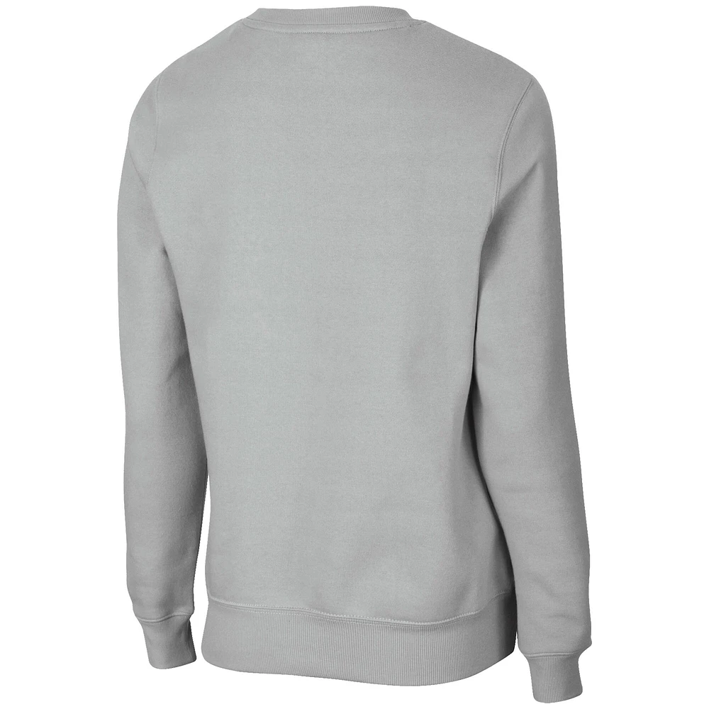 Women's Colosseum Gray Michigan State Spartans Campanile Pullover Sweatshirt