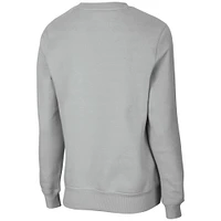 Women's Colosseum Gray Michigan State Spartans Campanile Pullover Sweatshirt