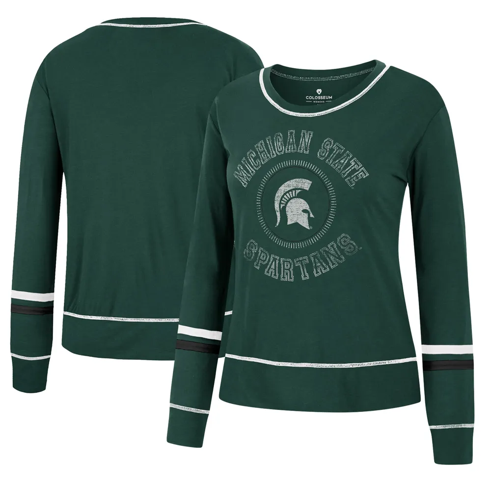 Lids Michigan State Spartans Colosseum Women's Team Oversized Pullover  Sweatshirt - Heathered Green