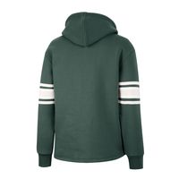 Women's Colosseum Green Michigan State Spartans Mia Striped Full-Snap Hoodie Jacket