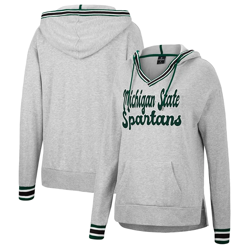 Gray Michigan State Hoodie