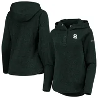 Women's Columbia Green Michigan State Spartans Darling Days Raglan Fleece Pullover Hoodie