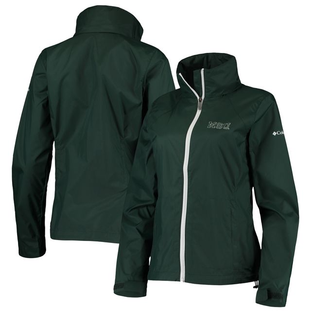 Veste à capuche pour femme Columbia State Spartans Switchback entièrement zippée verte