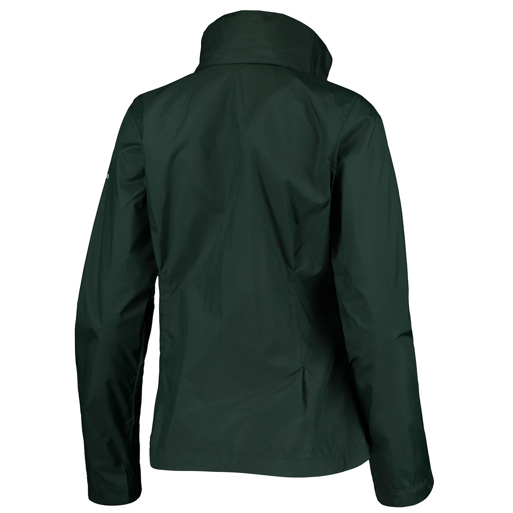 Women's Columbia Green Michigan State Spartans Switchback Full-Zip Hoodie Jacket