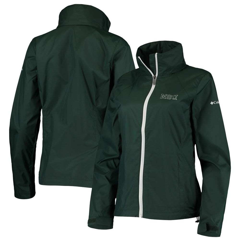 Women's Columbia Green Michigan State Spartans Switchback Full-Zip Hoodie Jacket