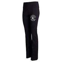 Women's Concepts Sport Black Michigan State Spartans Enclave Tri-Blend Flared Leggings