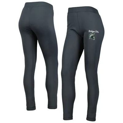 Michigan State Spartans Concepts Sport Women's Upbeat Sherpa Leggings - Charcoal