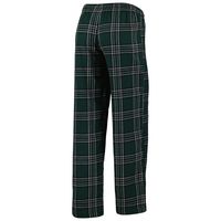 Women's Concepts Sport Green/Black Michigan State Spartans Badge T-Shirt & Flannel Pants Sleep Set