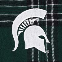 Women's Concepts Sport Green/Black Michigan State Spartans Badge T-Shirt & Flannel Pants Sleep Set