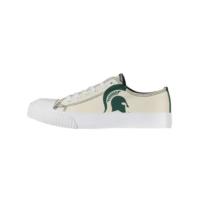 Michigan State Spartans FOCO Women's Low Top Canvas Shoes - Cream