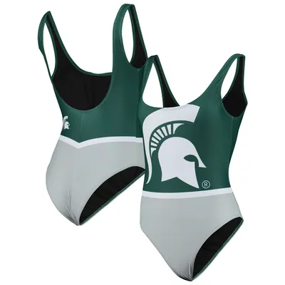 Michigan State Spartans FOCO Women's One-Piece Bathing Suit - Green