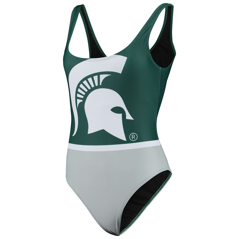 Women's FOCO Green Michigan State Spartans One-Piece Bathing Suit