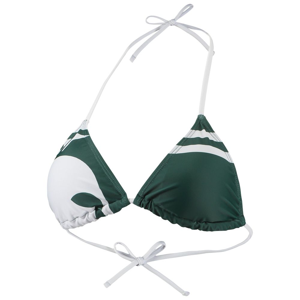 Women's FOCO Green Michigan State Spartans Wordmark Bikini Top