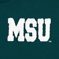 Women's Gameday Couture Green Michigan State Spartans Back To Reality Colorblock Pullover Sweatshirt