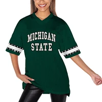 T-shirt à strass vert Gameday Couture pour femme des Spartans de l'État du Michigan jusqu'au coup d'envoi