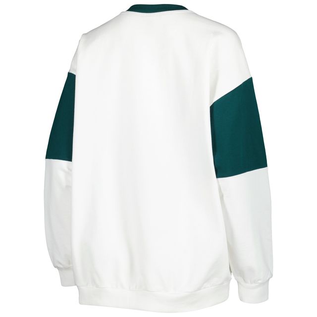 Sweat A capuche Gameday Couture pour femme blanc Michigan State Spartans It's Vibe Dolman