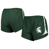 Short de sport Michigan State Spartans vert pour femme