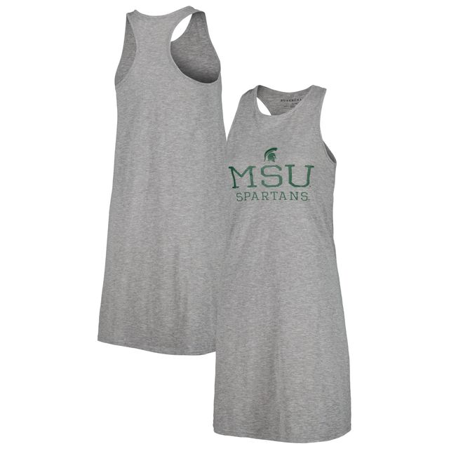 Robe débardeur à dos nageur côtier Michigan State Spartans pour femme, gris chiné