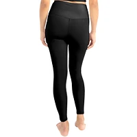 Ensemble soutien-gorge et leggings mi-long doux au beurre Certo pour femmes, Spartans de l'État du Michigan, noir