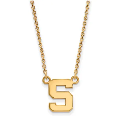 Michigan State Spartans Women's Gold Plated Pendant Necklace