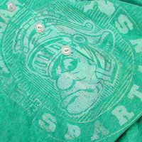 Women's Michigan State Spartans Original Retro Brand Green Relaxed Henley Tank Top