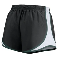 Women's Nike Black Michigan State Spartans Spring Break Tempo Performance Shorts