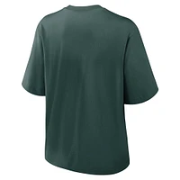 Women's Nike Green Michigan State Spartans Legacy Established Boxy T-Shirt