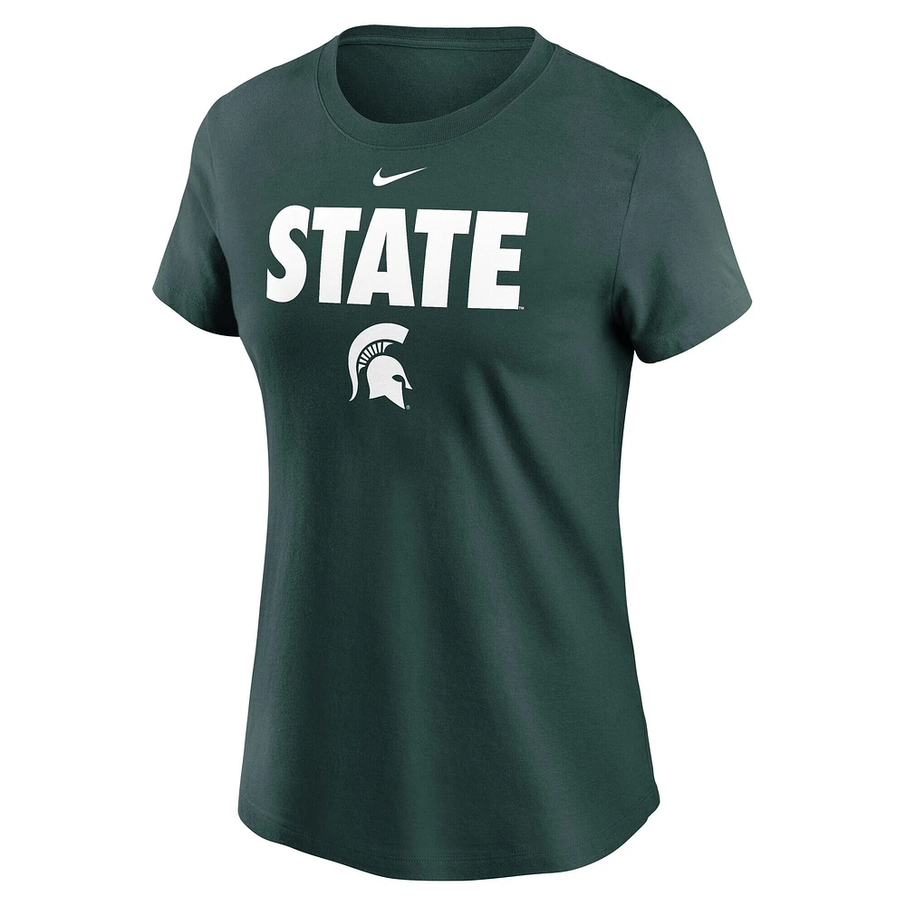 Women's Nike Green Michigan State Spartans Local Ultimate Chant T-Shirt