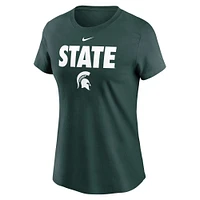 Women's Nike Green Michigan State Spartans Local Ultimate Chant T-Shirt