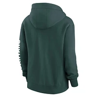 Women's Nike Green Michigan State Spartans Lockup Phoenix Full-Zip Hoodie