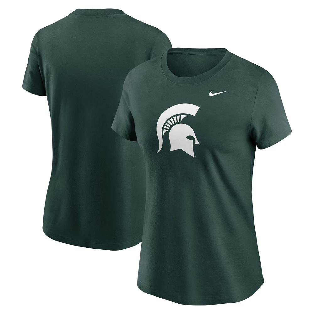 T-shirt Nike vert avec logo Primetime des Spartans de l'État du Michigan pour femme