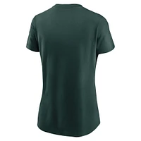 T-shirt Nike vert avec logo Primetime des Spartans de l'État du Michigan pour femme