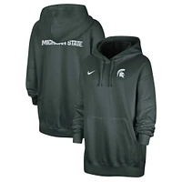 Sweat à capuche en polaire Nike Michigan State Spartans Sideline Two-Hit Club pour femme, vert