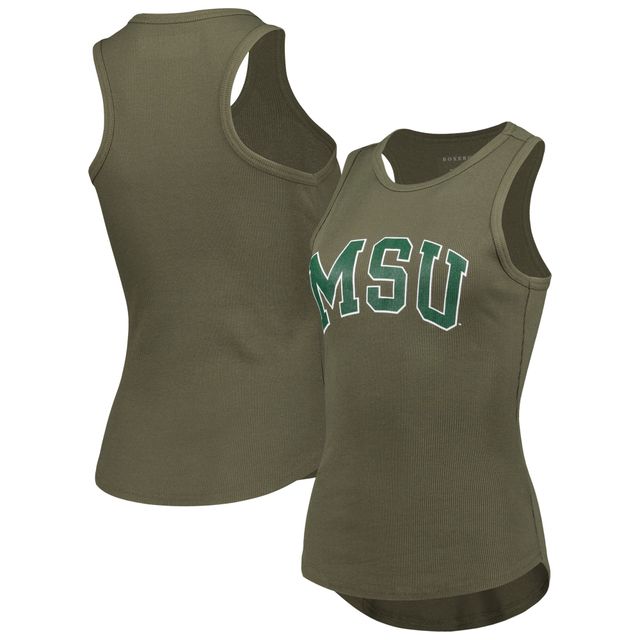 Débardeur Adrienne pour femme Olive Michigan State Spartans