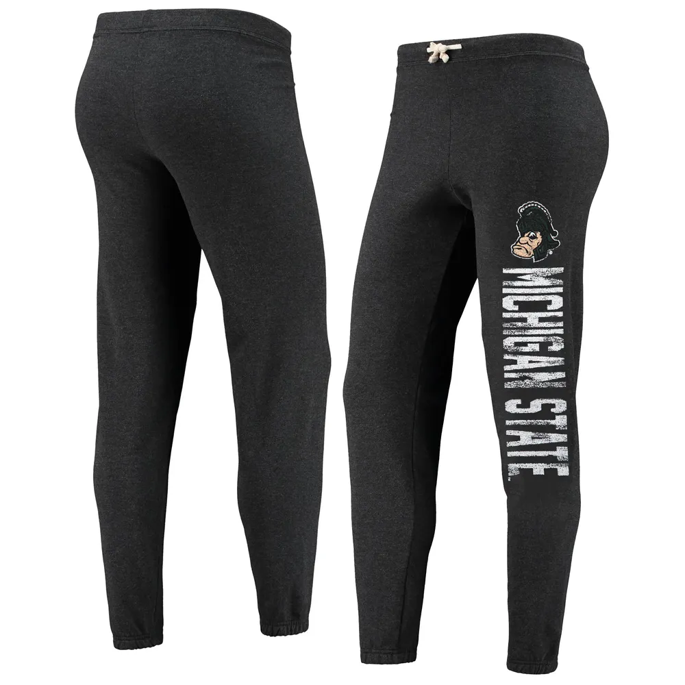 Michigan State Spartans Original Retro Brand Women's Vault Vintage  Tri-Blend Lounge Pants - Heathered Black