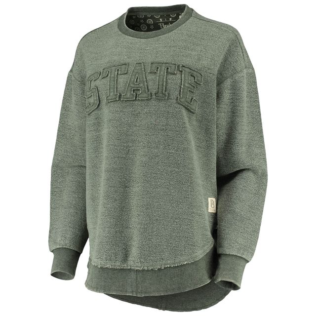 Sweat-shirt Pressbox pour femme vert Michigan State Spartans Ponchoville