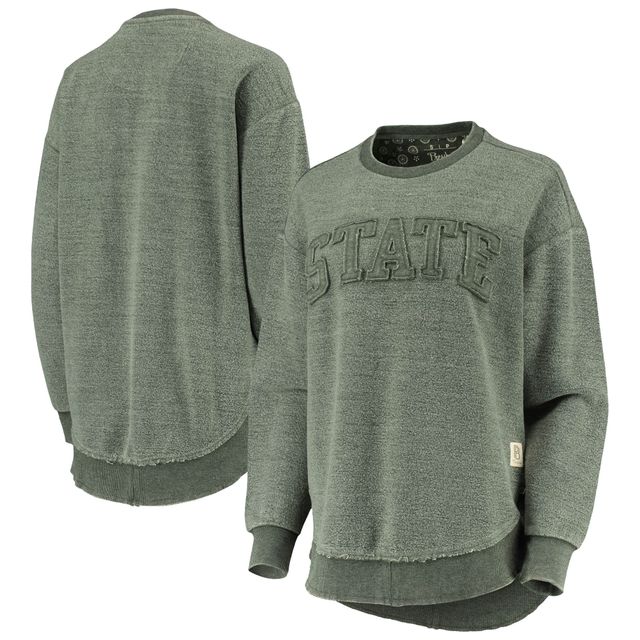 Sweat-shirt Pressbox pour femme vert Michigan State Spartans Ponchoville