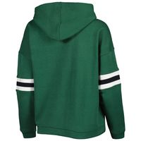 Women's Pressbox Green Michigan State Spartans Super Pennant Pullover Hoodie