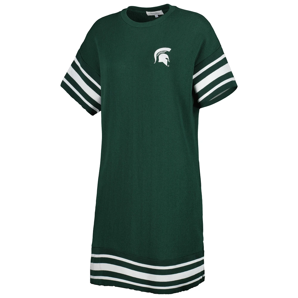 Women's Touch Green Michigan State Spartans Cascade T-Shirt Dress