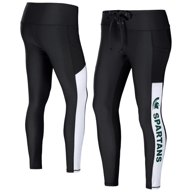 Legging en tricot côtelé noir Michigan State Spartans WEAR by Erin Andrews pour femme