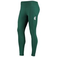 Women's ZooZatz Green Michigan State Spartans Pocketed Leggings