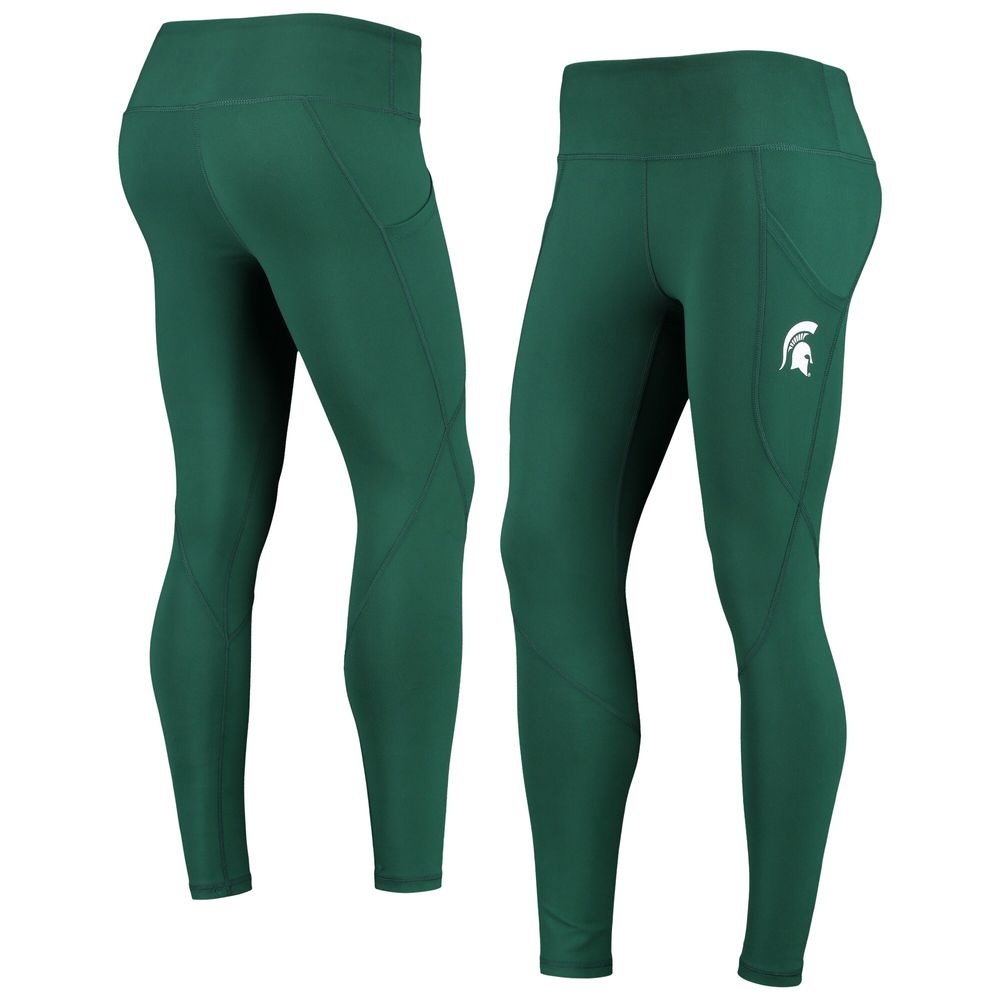 Women's ZooZatz Green Michigan State Spartans Pocketed Leggings