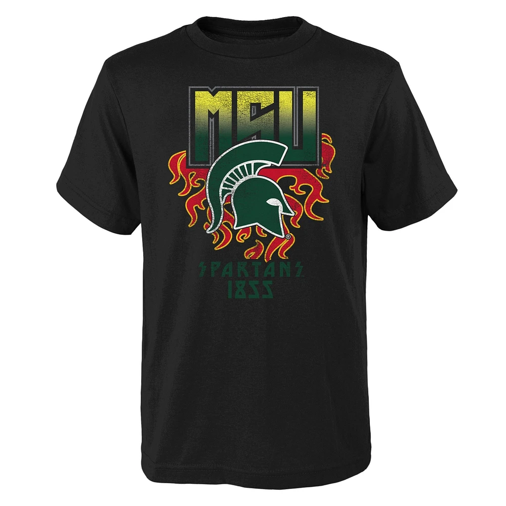 T-shirt noir pour jeunes Spartans de l'État du Michigan The Legend