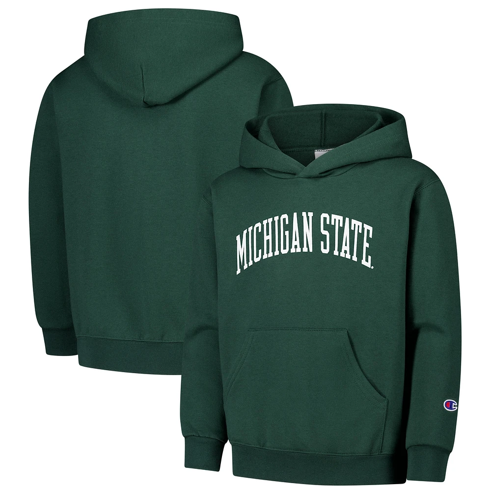 Sweat à capuche vert Michigan State Spartans Basic Arch Champion des jeunes