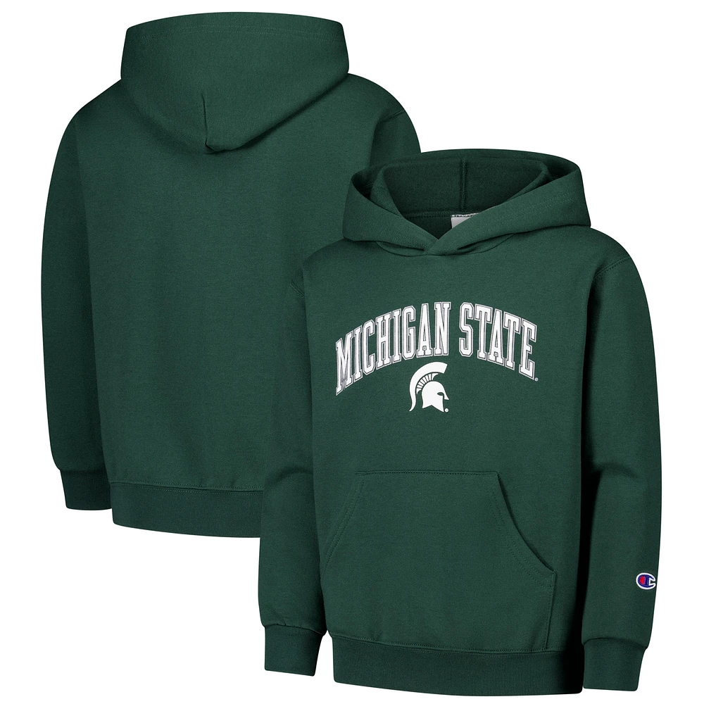 Sweat à capuche vert Champion des jeunes Michigan State Spartans Campus